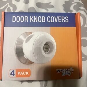 White Door Knob Covers - 4 Pack